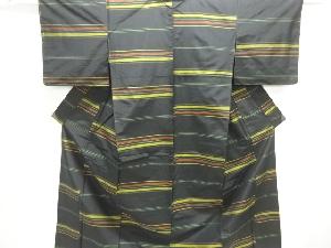 横段織り出し本場泥大島紬着物アンサンブル